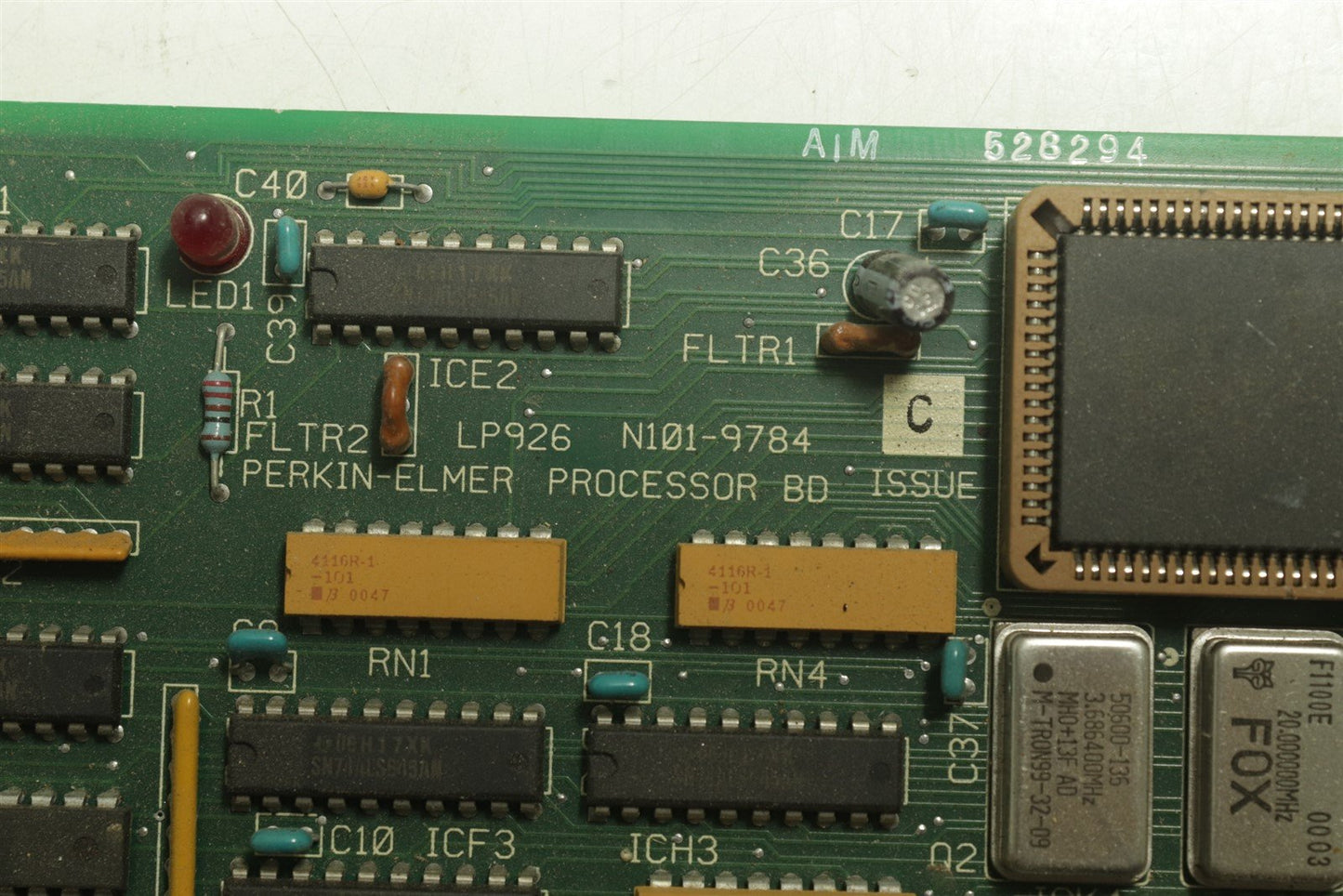 Perkin-Elmer Spectrometer Processor Board N101-9784