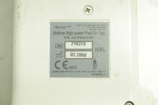 Alma Harmony Pixel 2940 HXL Er YAG Laser Handpiece CABLE ONLY