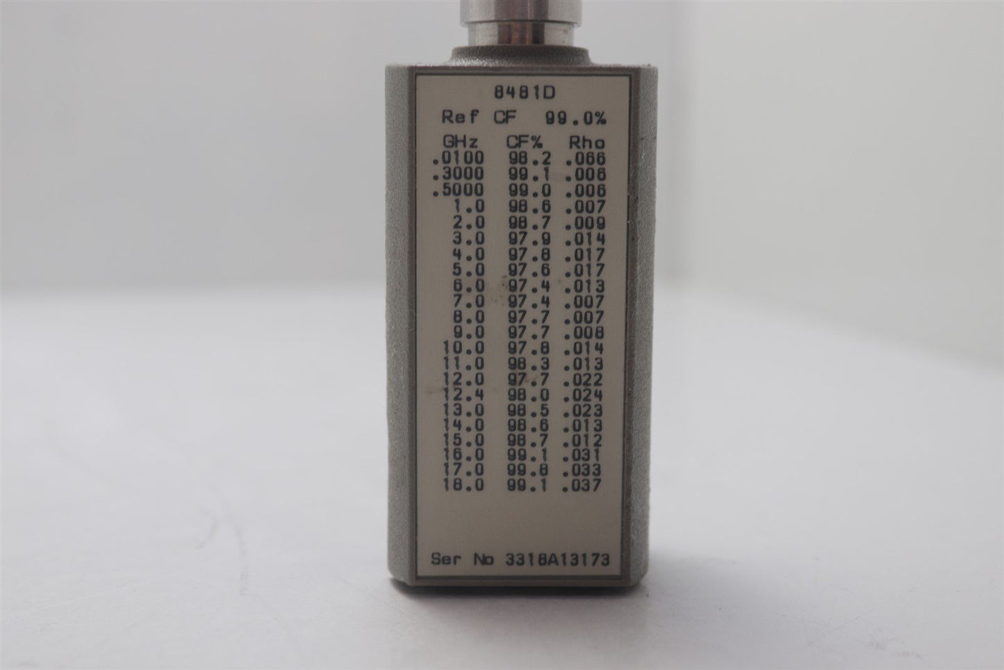 Keysight Agilent 8481D Power Sensor 10MHz - 18GHz -70dBm To -20dBm Tested