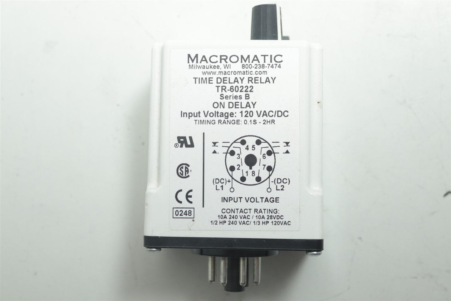 Macromatic Time Delay Relay TR-60222