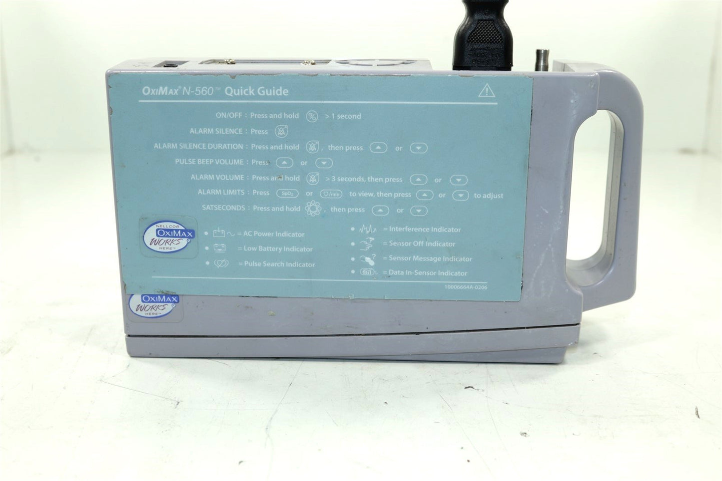 Nellcor N-560 Bedside Pulse Oximeter 100-240V 50/60HZ