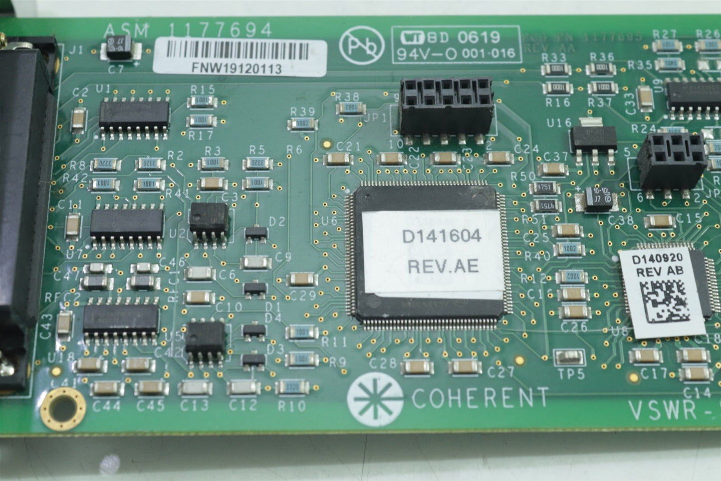 Coherent CO2 Laser 10 MHZ VSWR Protection Board 0171-172-00