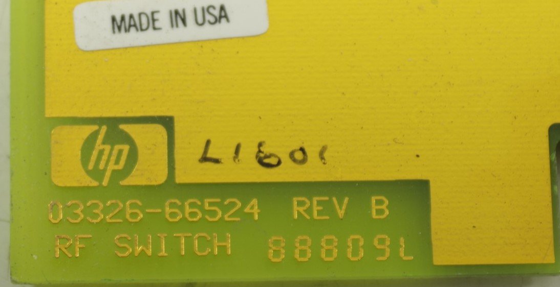 HP RF SWITCH CARD FOR HP 3326A Loc L2 03326-66524