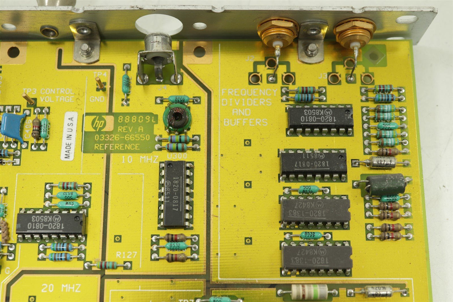 HP REFERENCE CARD FOR HP 3326A 03326-66550