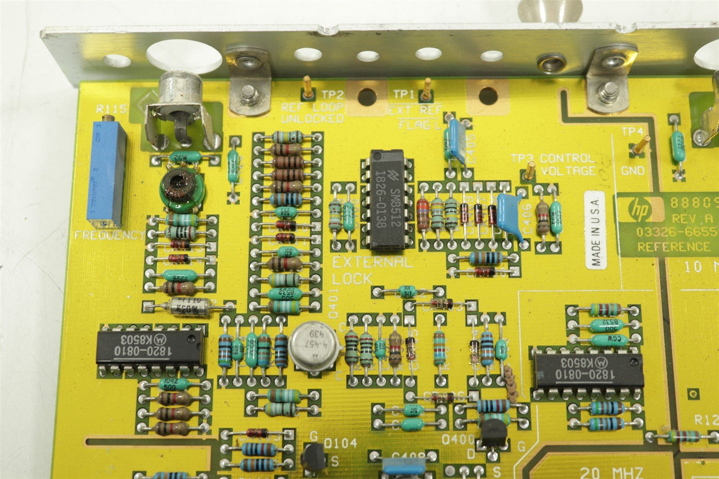 HP REFERENCE CARD FOR HP 3326A 03326-66550