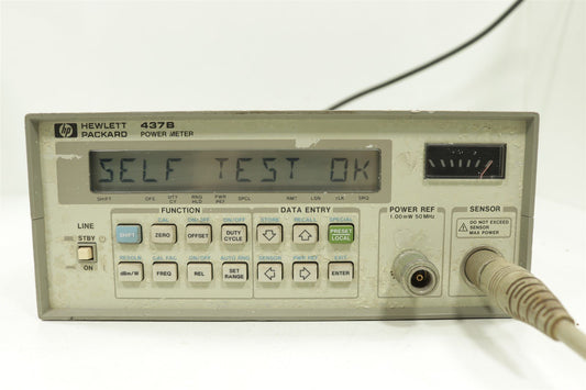 Full Set HP 437B Power Meter, 8481D Sensor, 2x NAT-15 Attenuators & 11730A Cable