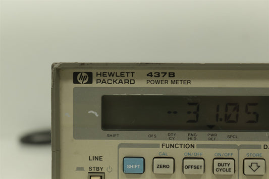 Full Set HP 437B Power Meter, 8481D Sensor, 2x NAT-15 Attenuators & 11730A Cable