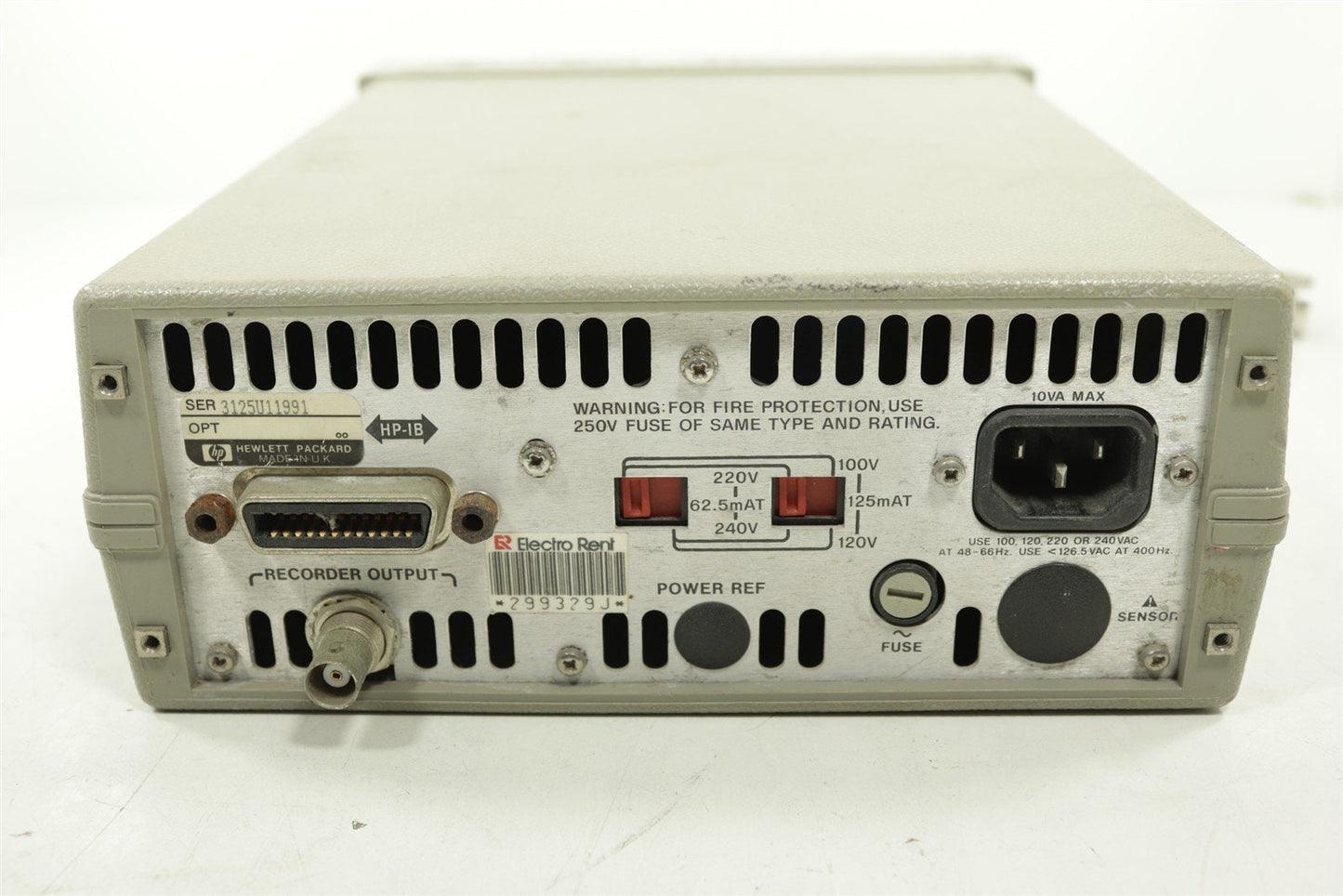 Full Set HP 437B Power Meter, 8481D Sensor, 2x NAT-15 Attenuators & 11730A Cable