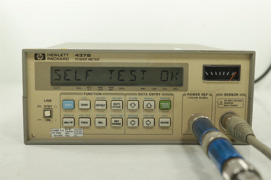Full Set HP 437B Power Meter, 8481D Sensor, 2x NAT-15 Attenuators & 11730A Cable