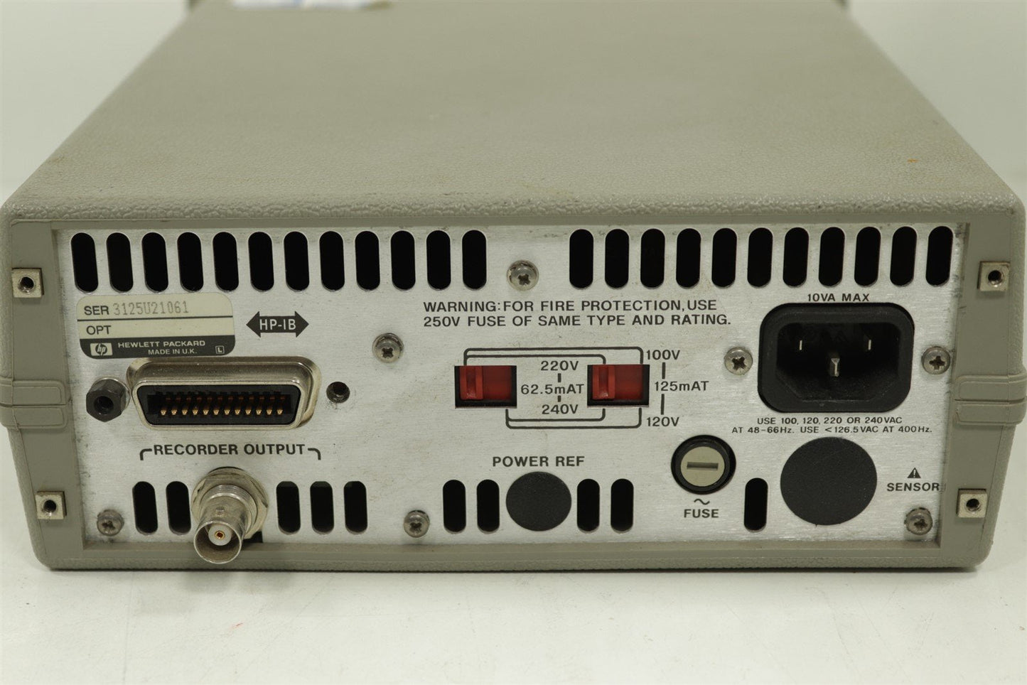 Full Set HP 437B Power Meter, 8481D Sensor, 2x NAT-15 Attenuators & 11730A Cable