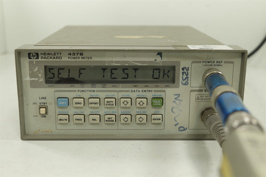 Full Set HP 437B Power Meter, 8481D Sensor, 2x NAT-15 Attenuators & 11730A Cable