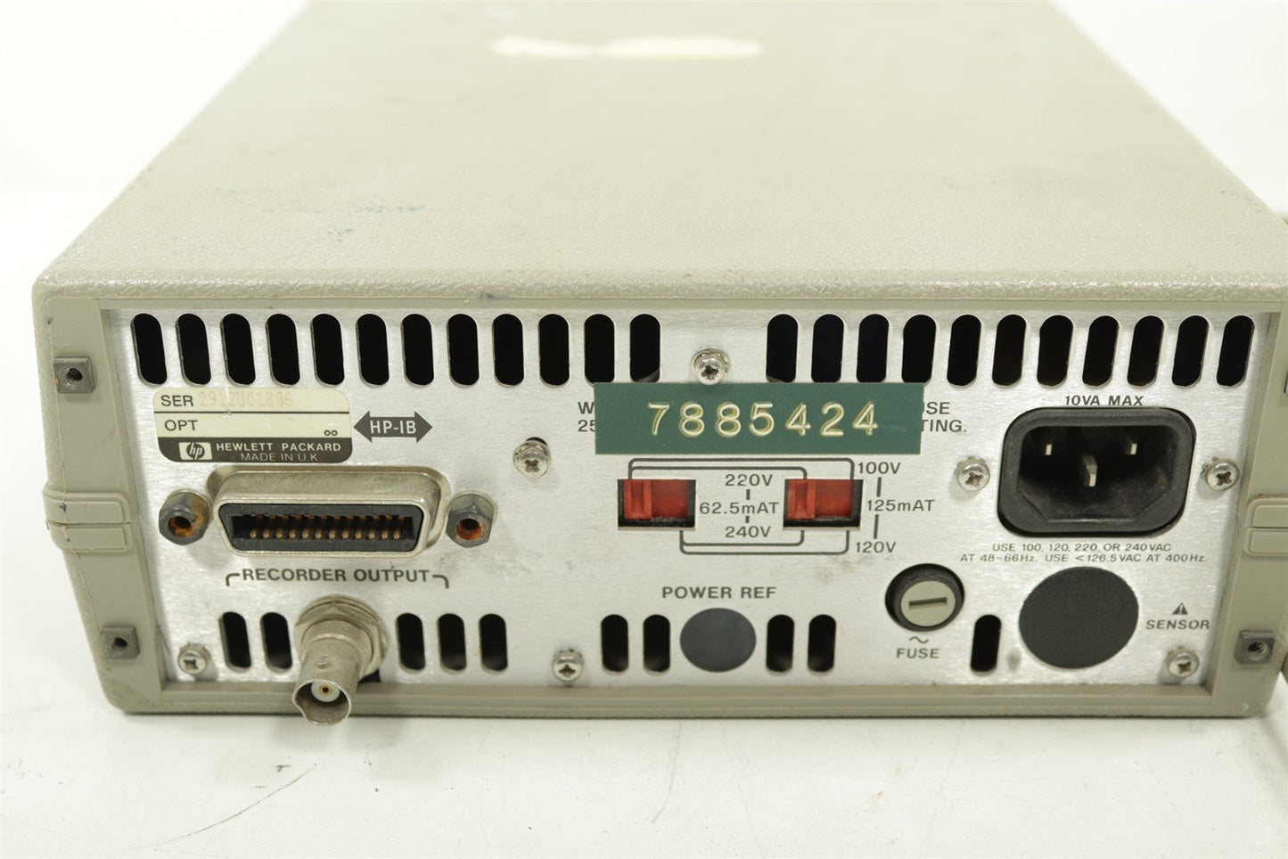Full Set HP 437B Power Meter, 8481D Sensor, 2x NAT-15 Attenuators & 11730A Cable