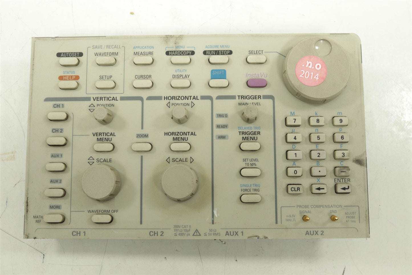 Tektronix TDS 520C Oscilloscope Front Panel Keyboard 671-2469-02