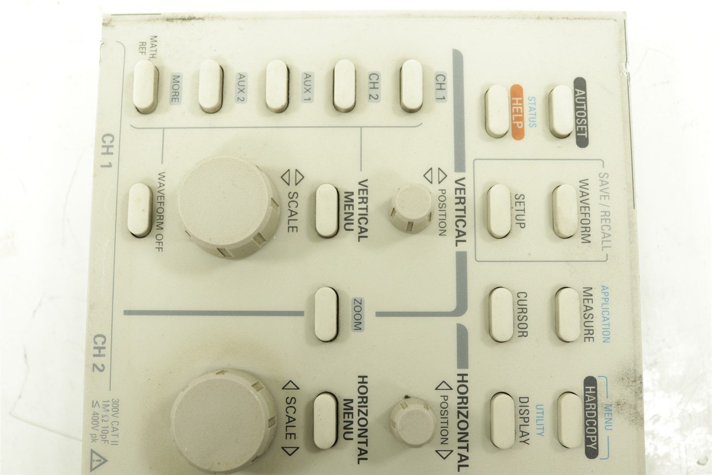 Tektronix TDS 520C Oscilloscope Front Panel Keyboard 671-2469-02