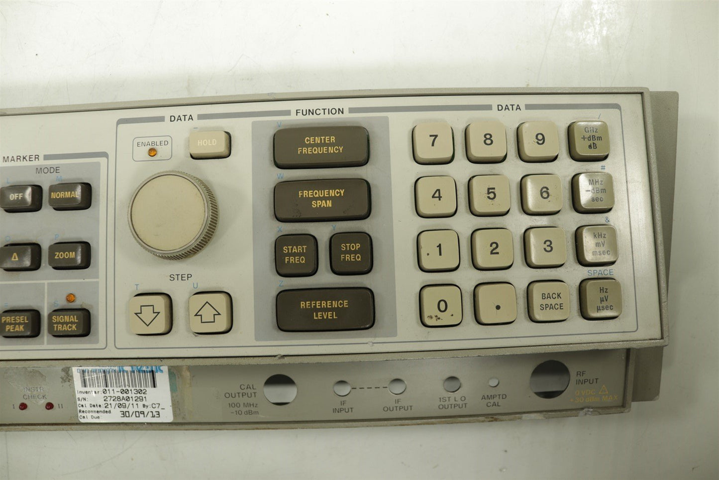 HP 8566B Spectrum Analyzer 100Hz-2.5GHz/2-22GHz Front Panel Assy
