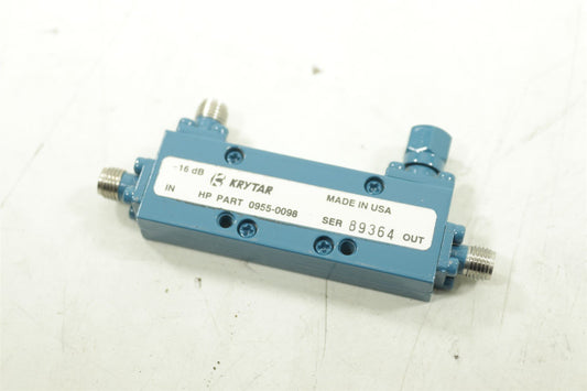 Krytar HP Directional Coupler 2 to 8.6 GHz 16dB 0955-0098