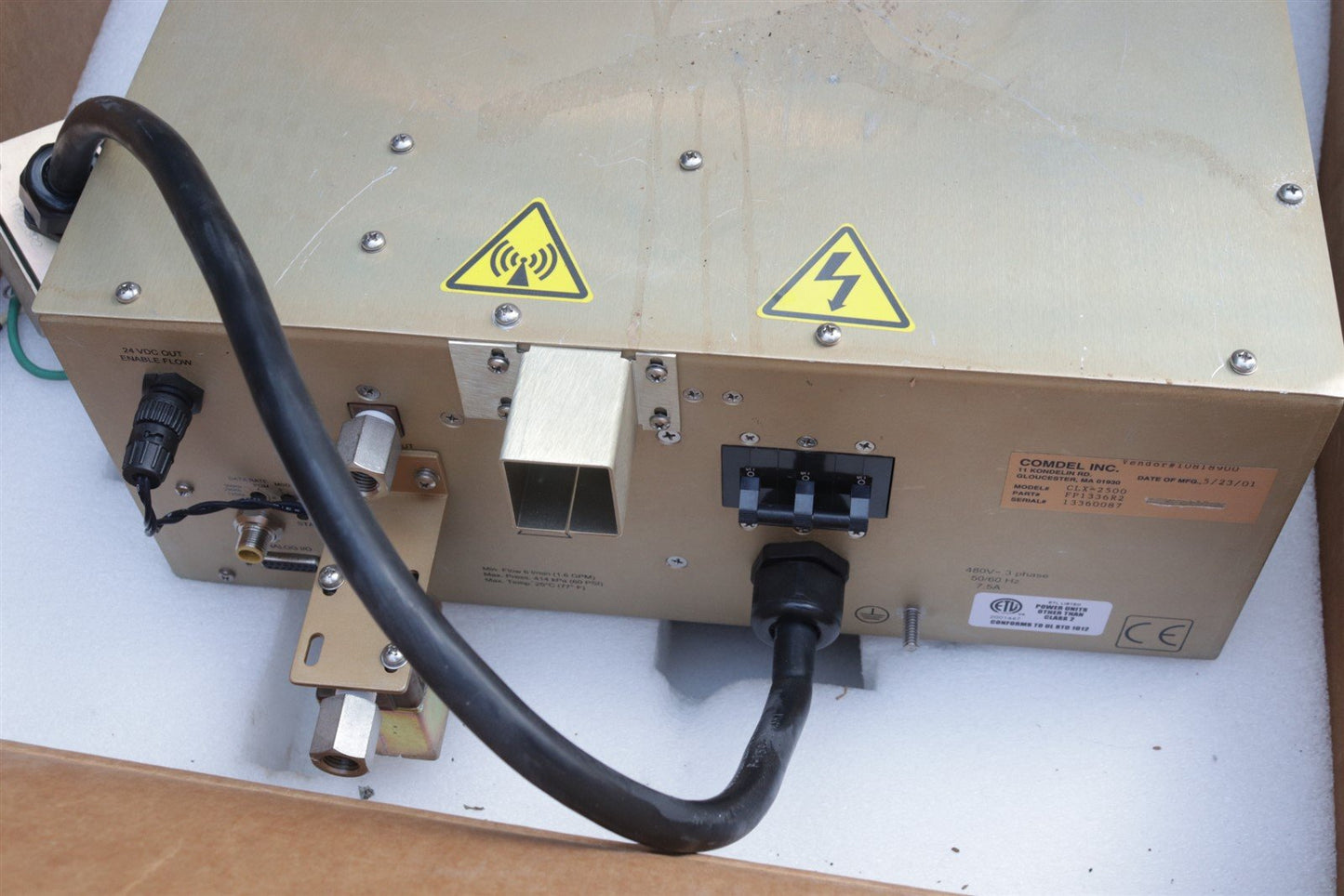 COMDEL CLX-2500 Low Freq RF Generator Power Supply 3Ph 2500W FP1336R2
