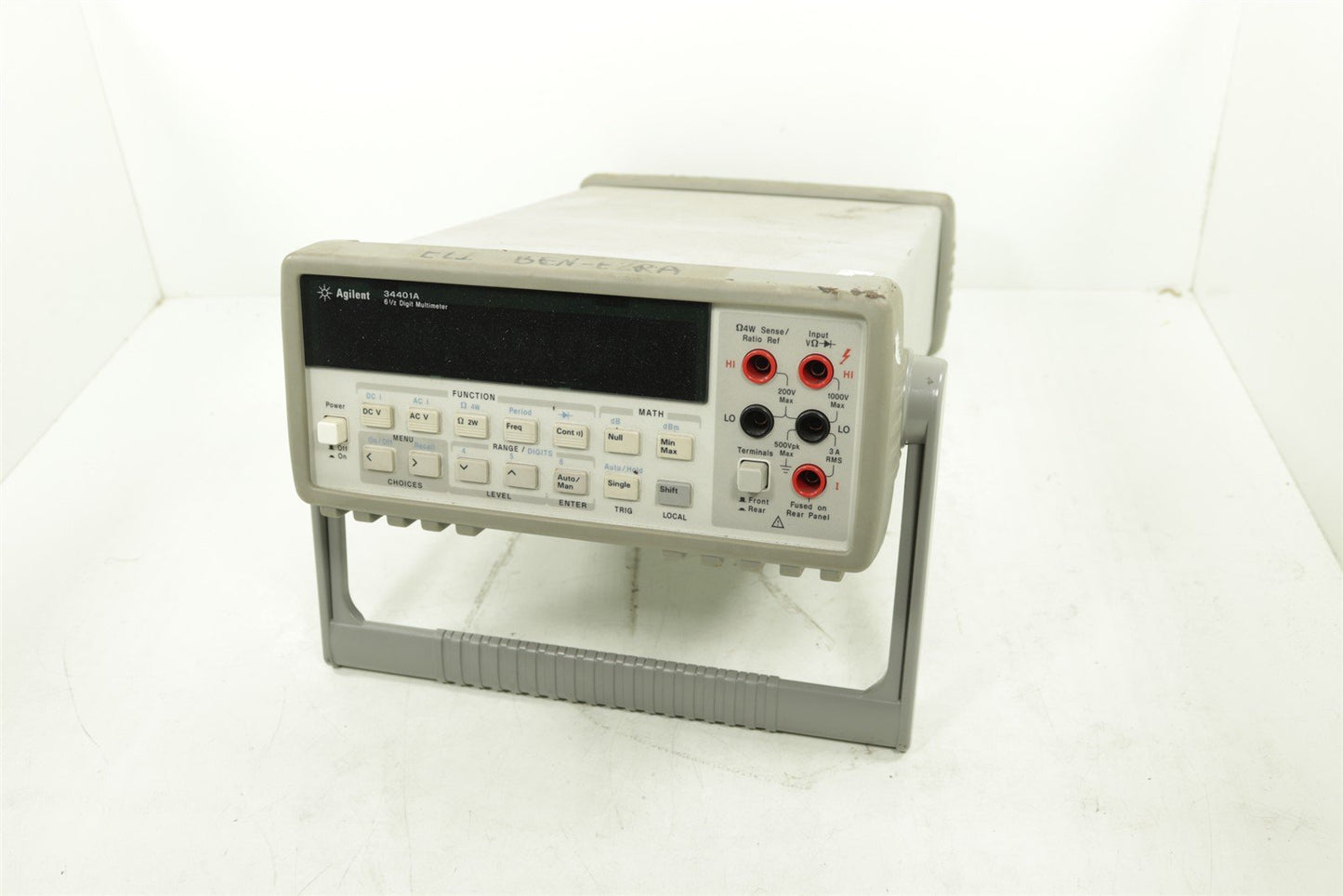 Hp Agilent 34401A 6½ Digit Multimeter Tested Working NOT CALIBRATED
