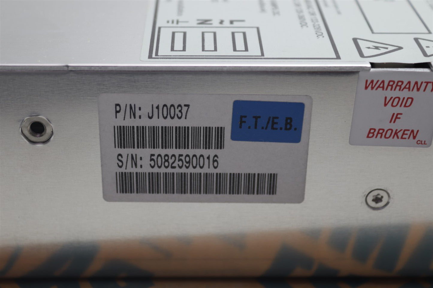 TDK Lambda ALPHA 1000w J10037 I: 94.4VAC / 133-328VDC Output:5V / 3.3V