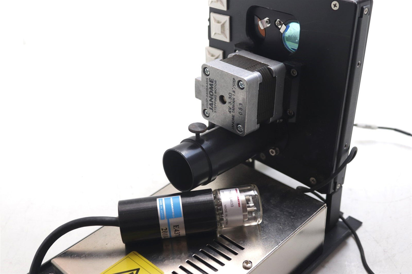Hamamatsu L4633-01 E4370-01 Xenon Flash Lamp With Filter Wheel And Power Supply