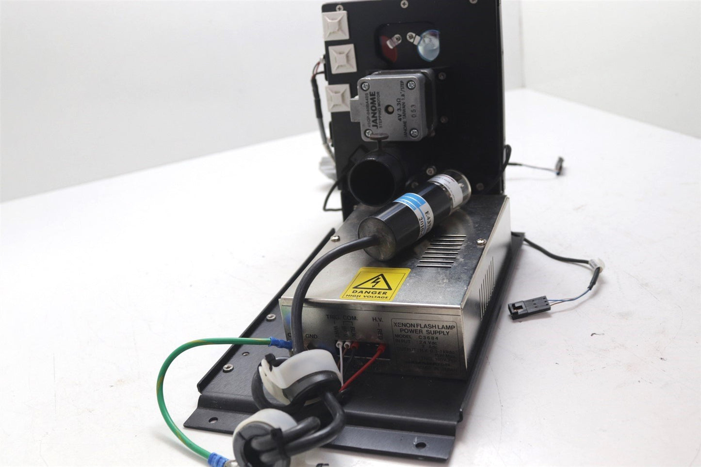 Hamamatsu L4633-01 E4370-01 Xenon Flash Lamp With Filter Wheel And Power Supply
