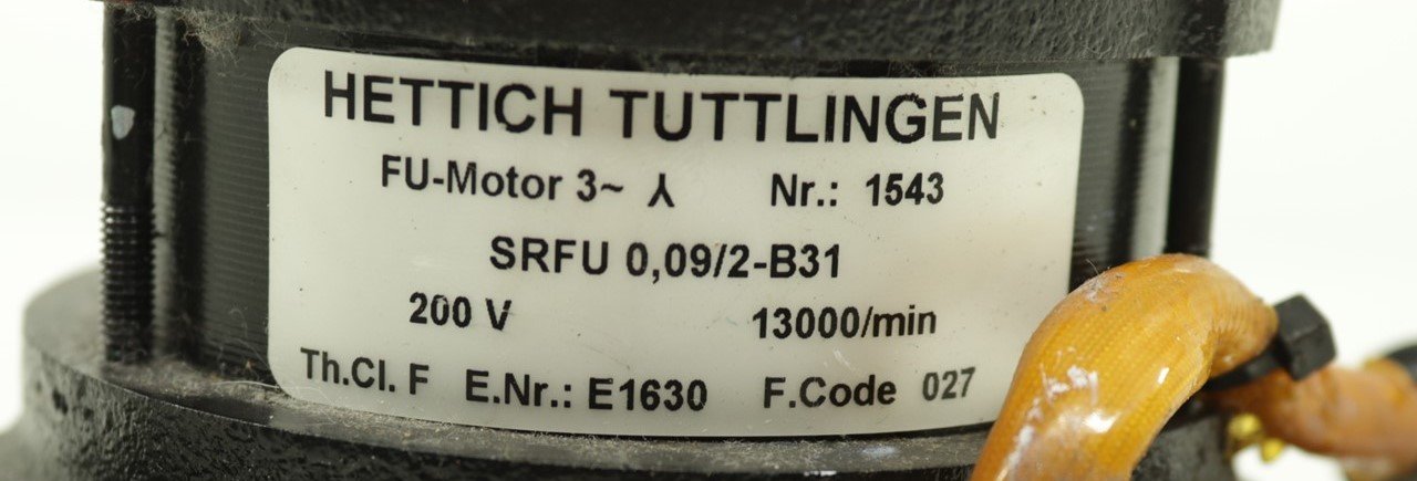 Hettich Universal Centrifuge FU-Motor 3 200V 13000/min