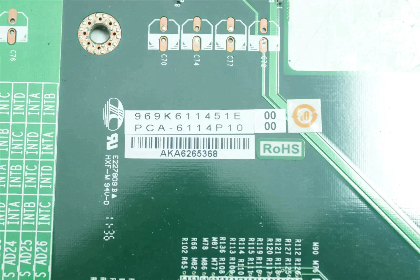 Advantech Industrial Computer 510 Bottom Board / Motherboard PCA-6114P10 REV B2