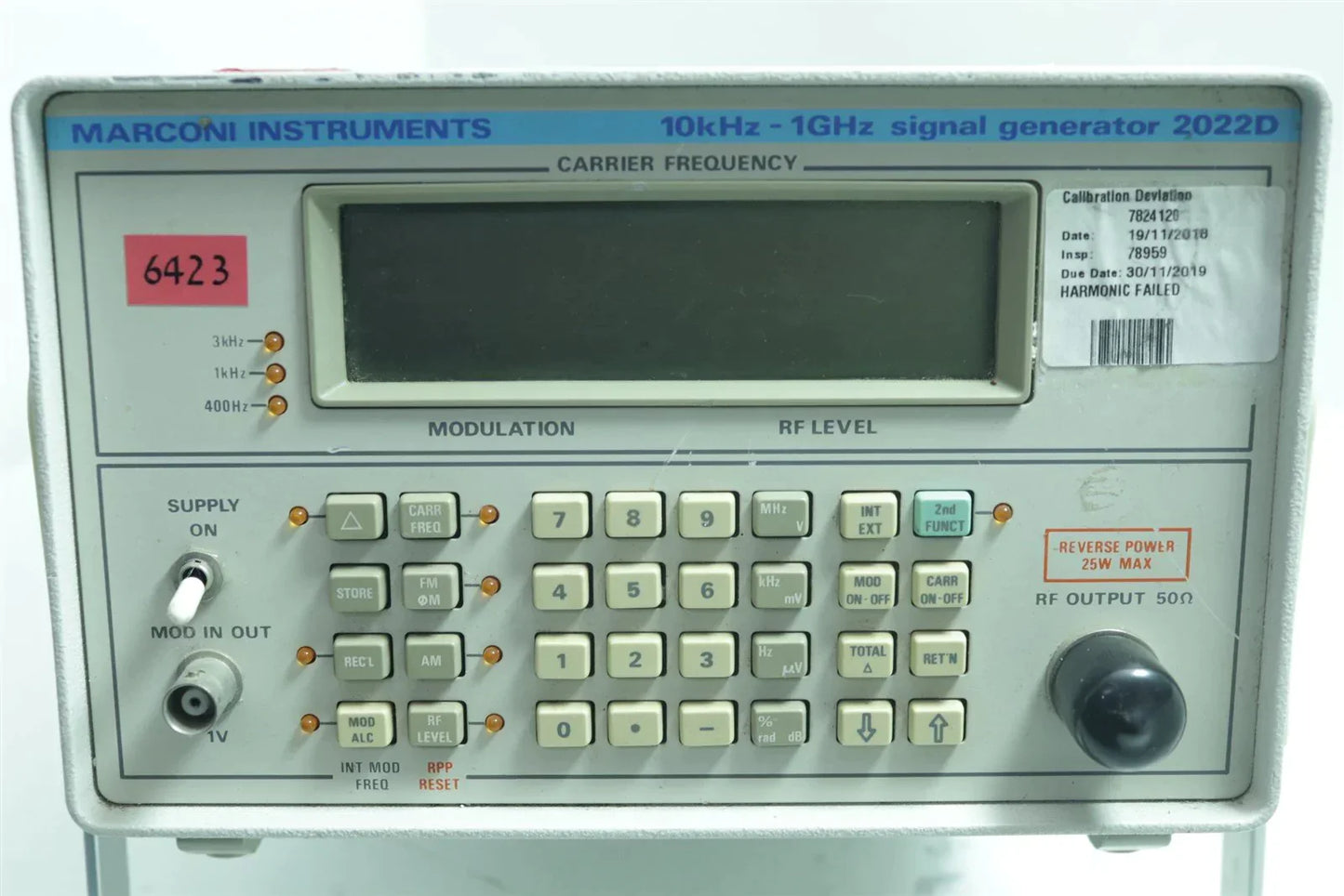 Marconi Instruments 2022D Signal Generator 10kHz - 1GHz