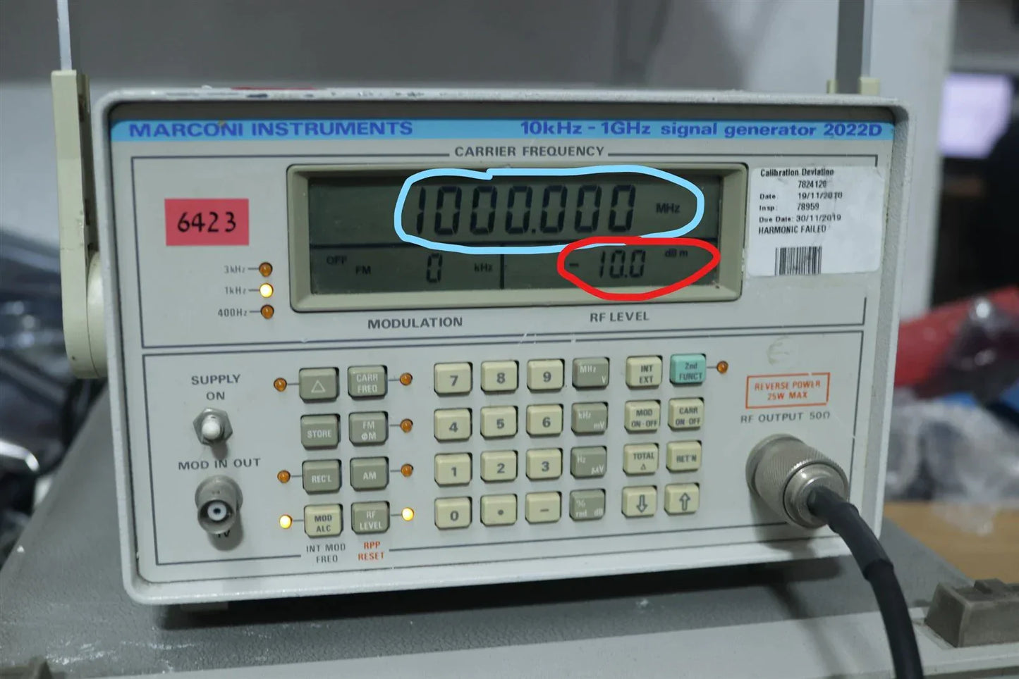 Marconi Instruments 2022D Signal Generator 10kHz - 1GHz