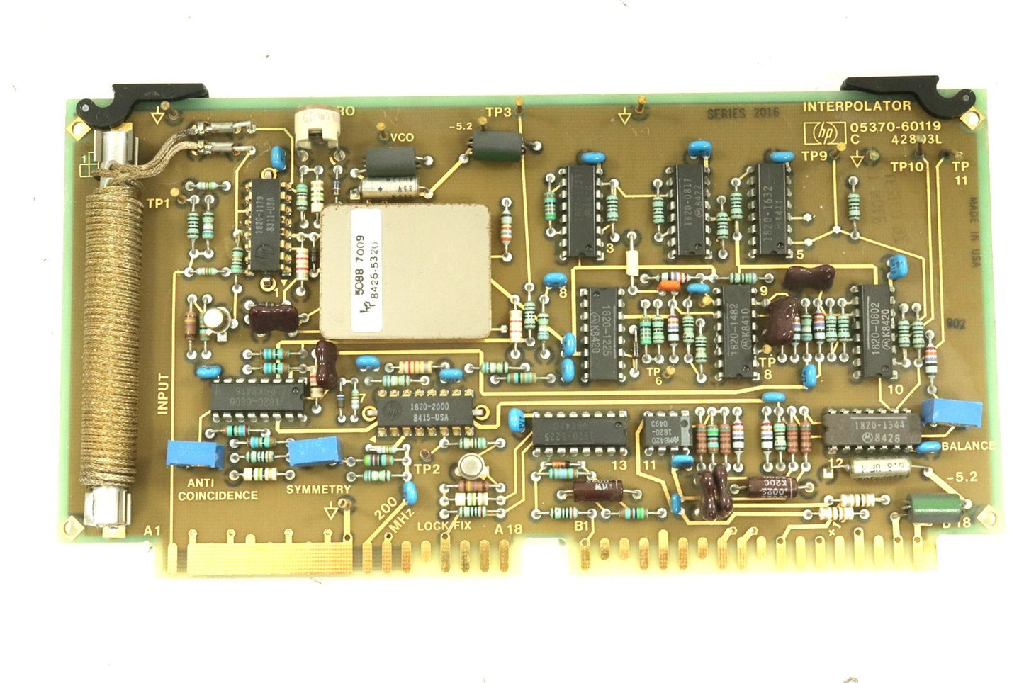 HP Agilent 5470B 05370-60119 Interpolator Circuit Card Assembly