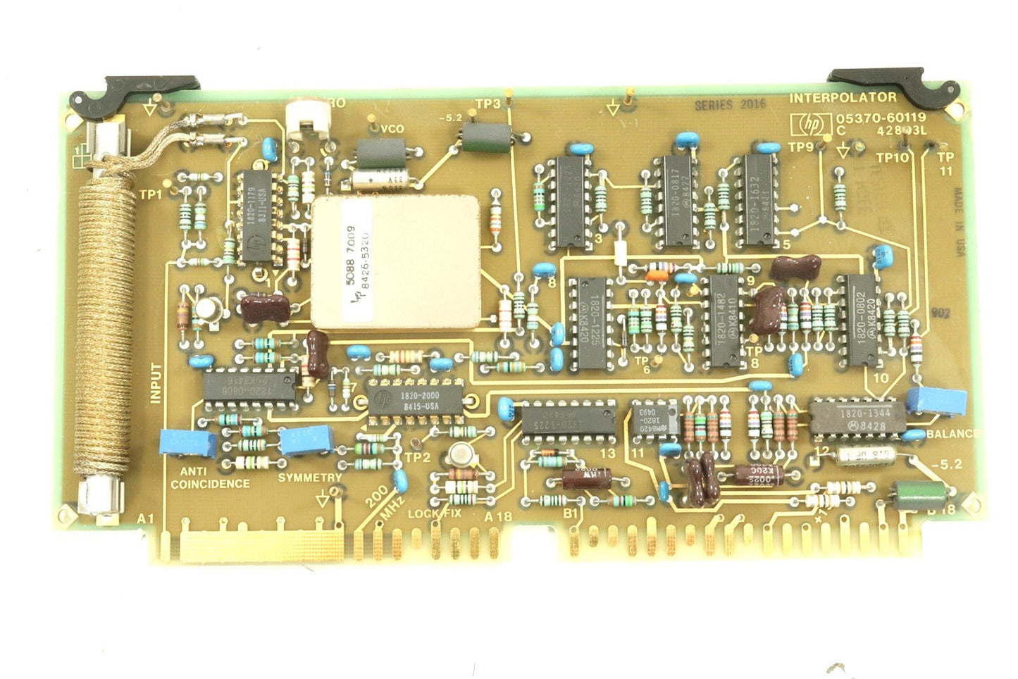 HP Agilent 5470B 05370-60119 Interpolator Circuit Card Assembly