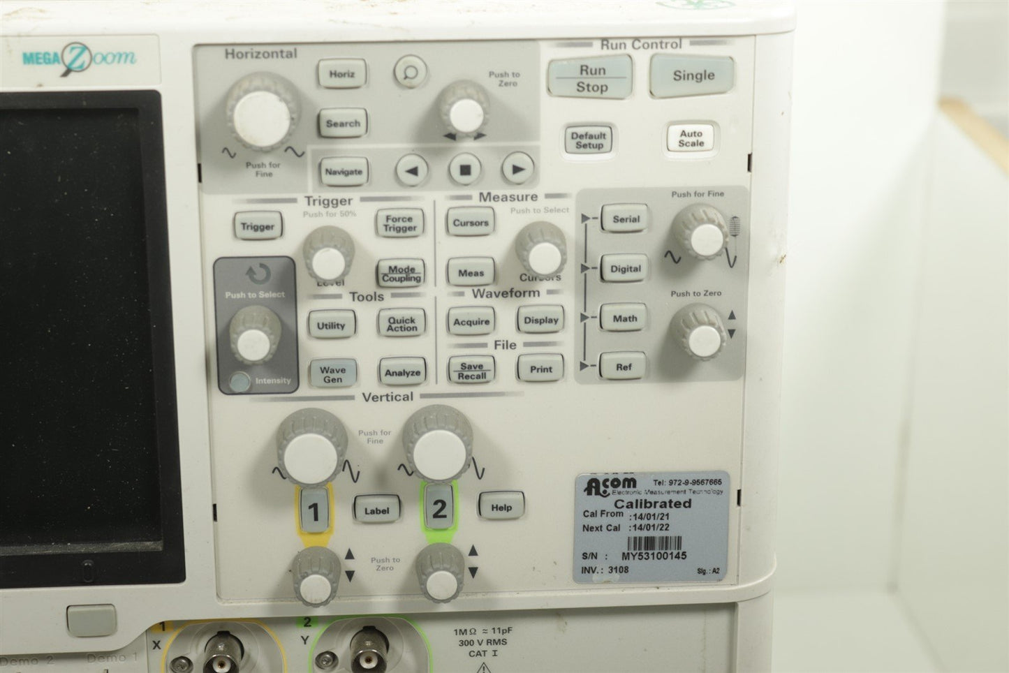 LOT OF 2 Agilent Keysight InfiniiVision DSO X 2002A 70MHz Oscilloscope FOR PARTS