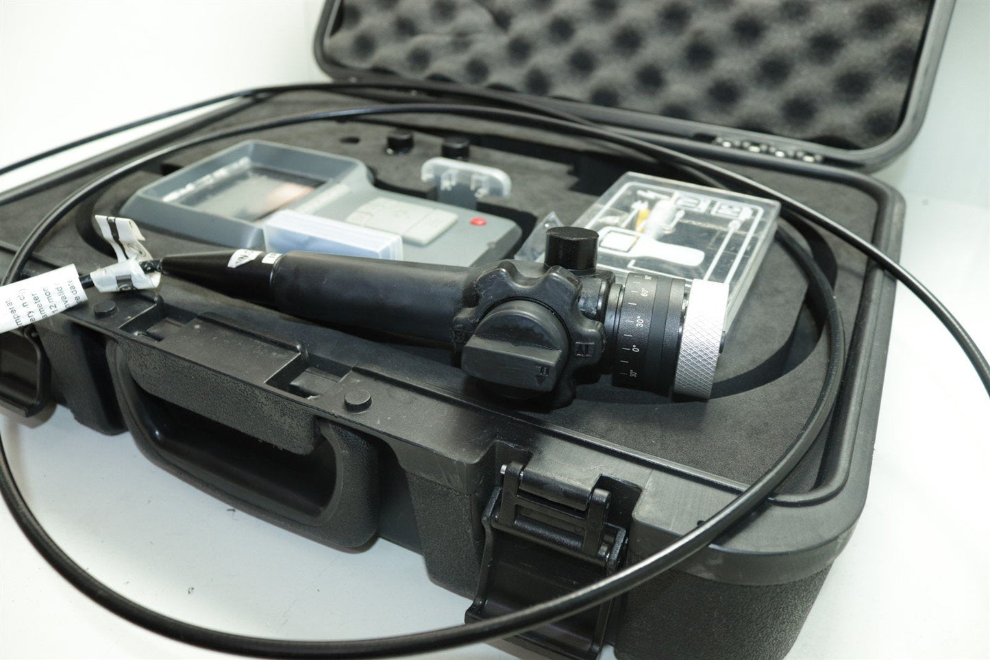Borescope Inspection Camera Takes Photos & Videos w/ Light, Zoom and Case