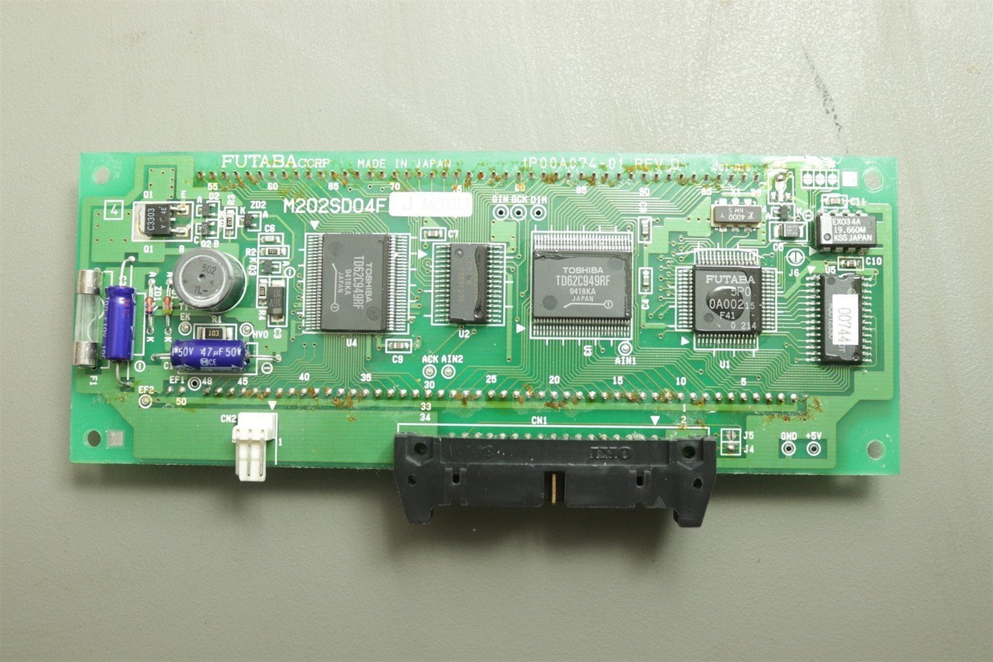 Futaba Fluorescent Green M202SD04F LCD Display Module 20x 2 Lines Dot Matrix