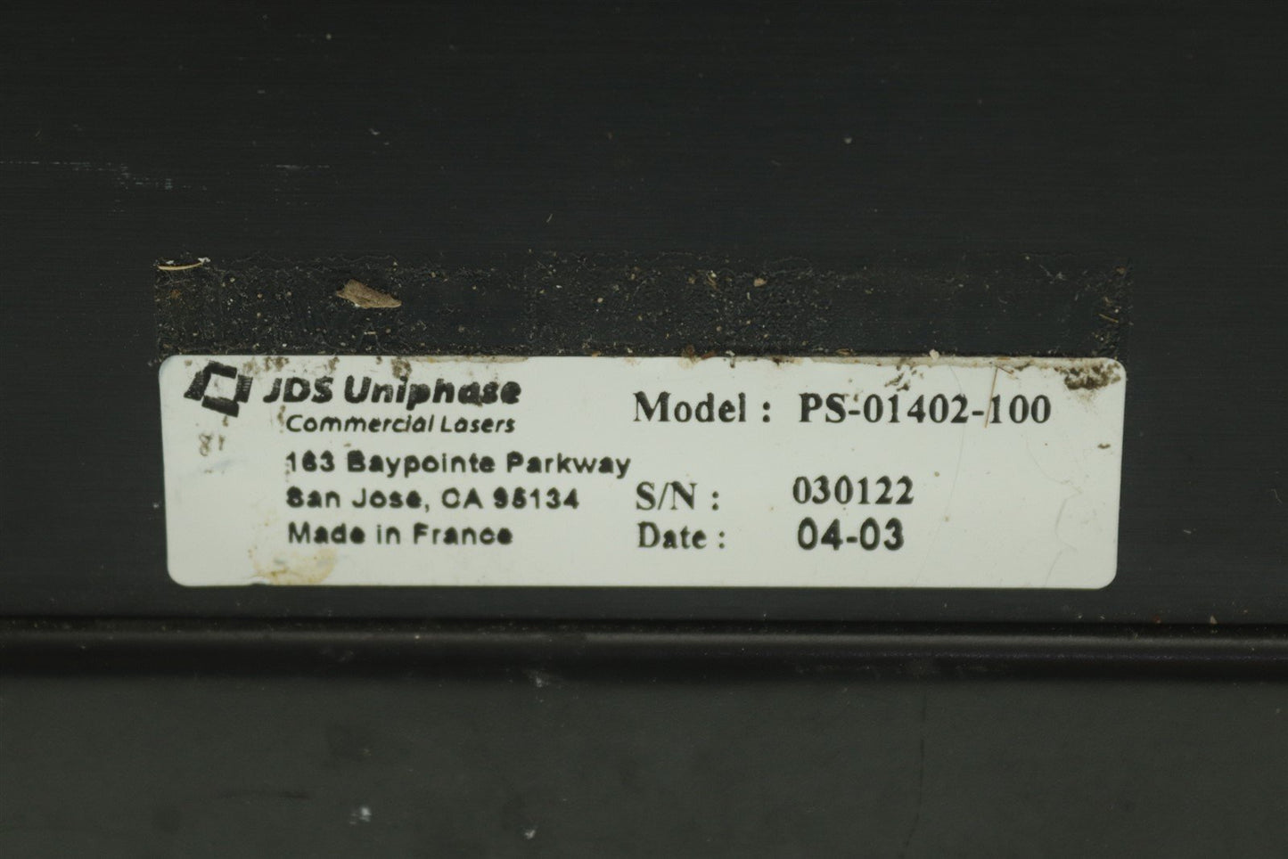 JDSU PS-01402-100 Sarine ND-YAG Diamond Cutting Laser Power Supply Module Tested