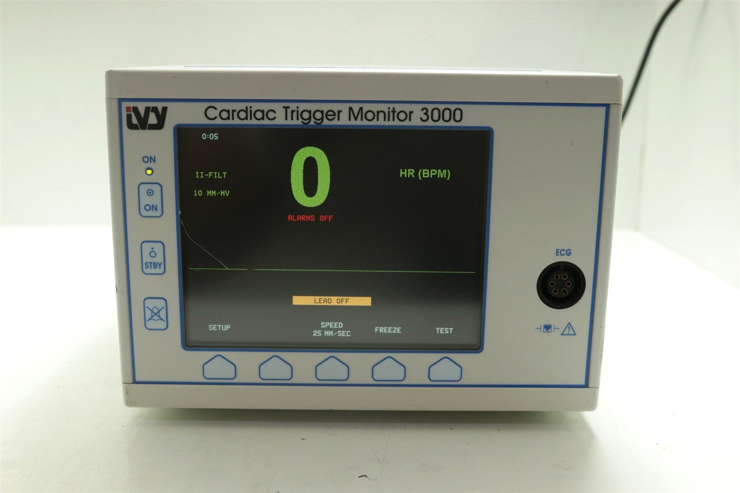 IVY Biomedical Cardiac Trigger Monitor 3000 With A New 3-Lead Cable