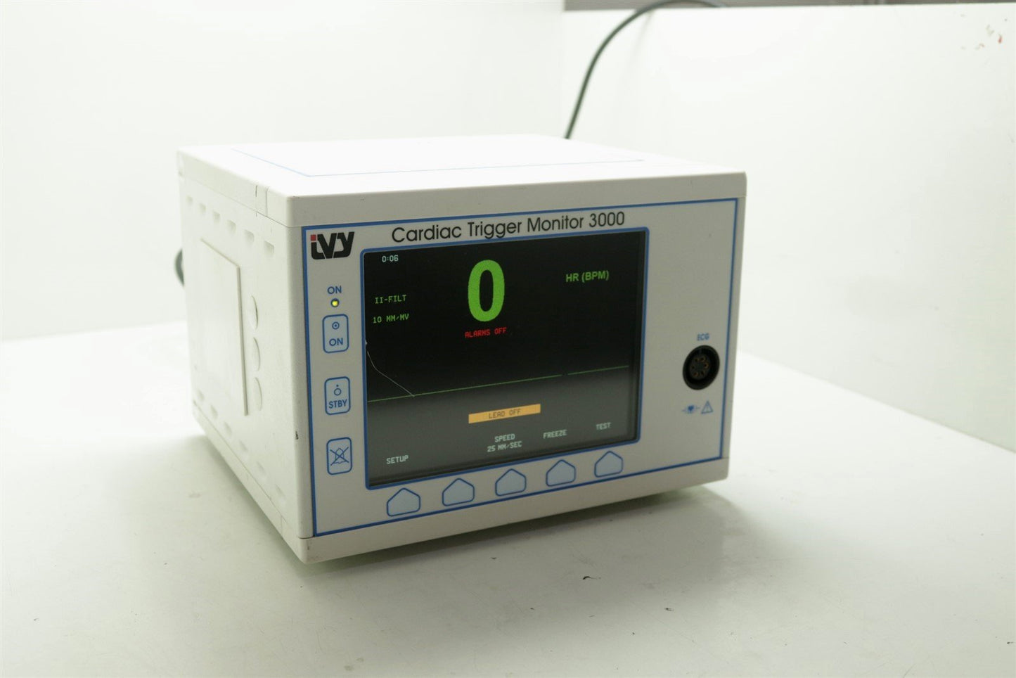 IVY Biomedical Cardiac Trigger Monitor 3000 With A New 3-Lead Cable