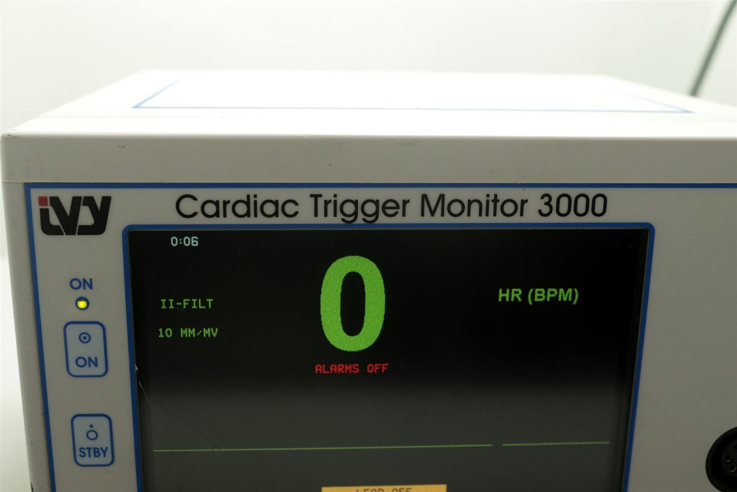 IVY Biomedical Cardiac Trigger Monitor 3000 With A New 3-Lead Cable
