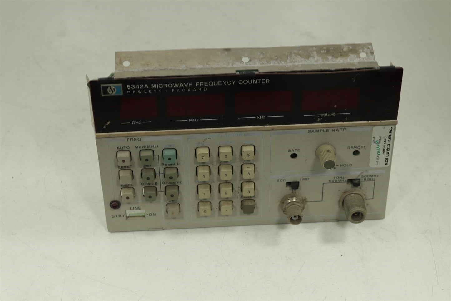 HP Agilent 5342A Microwave Frequency Counter front panel