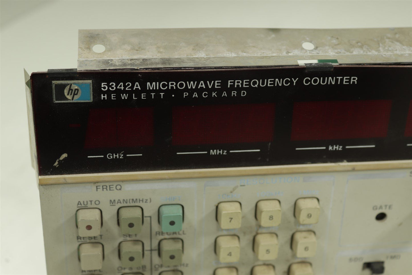 HP Agilent 5342A Microwave Frequency Counter front panel