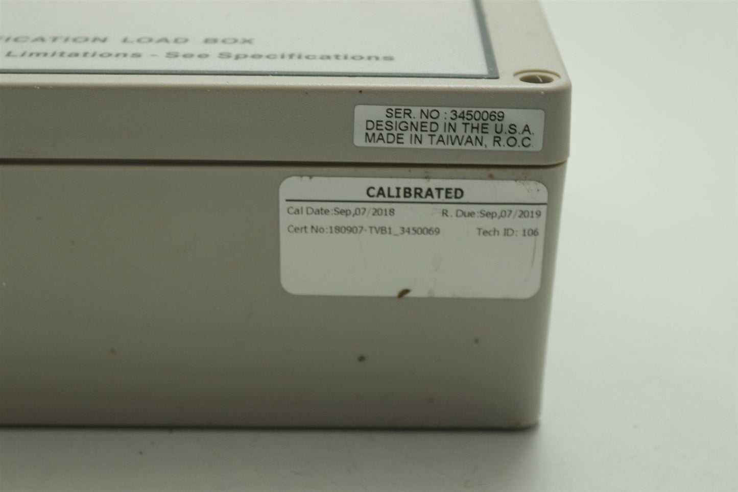 SCI TVB-1 - Verification Load Box 3450069