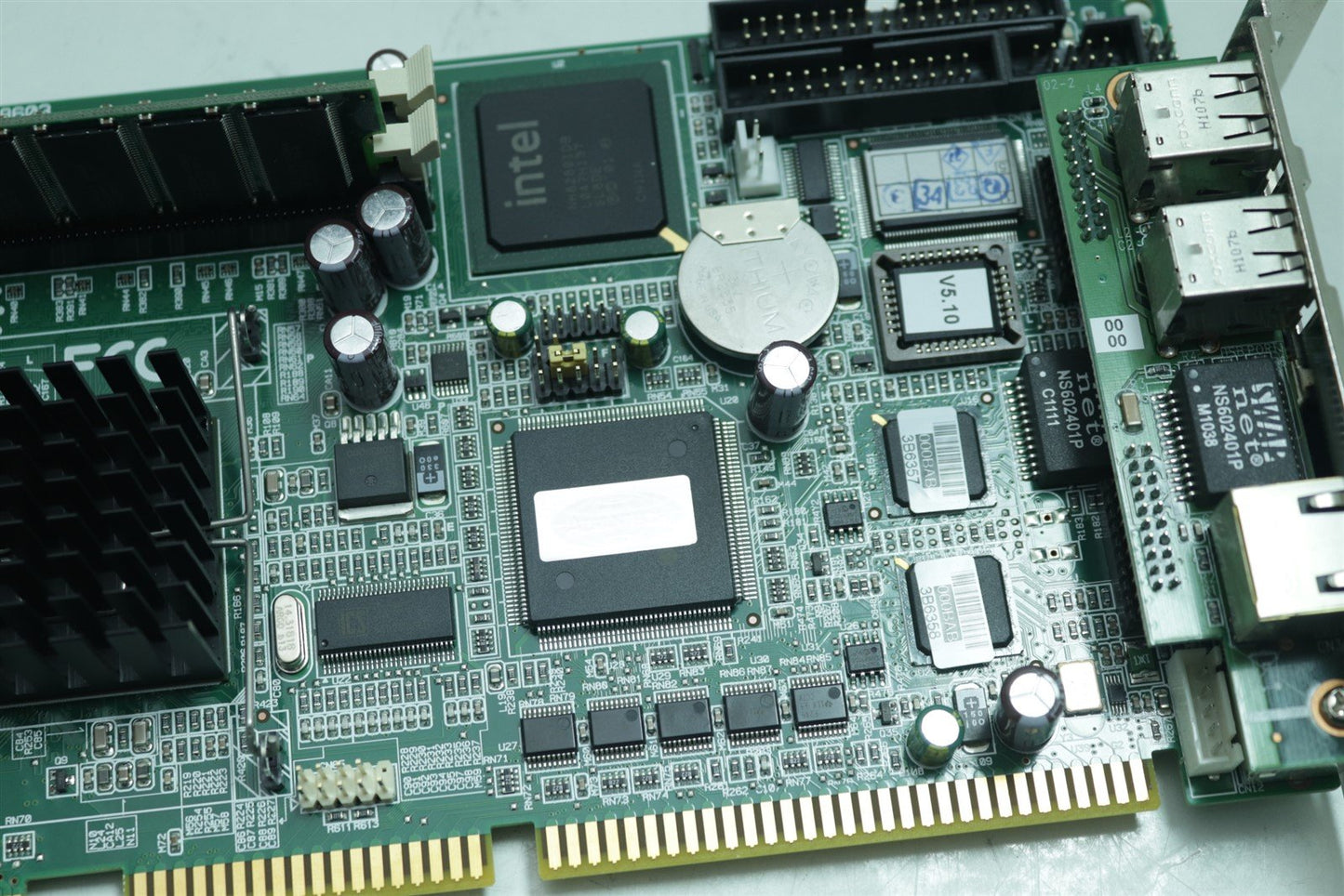 Advantech PCA-6186 REV B2 industrial main board 1Gb RAM 2.8GHz CPU