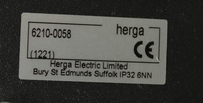 Herga Light Duty Footswitch 6210-0058