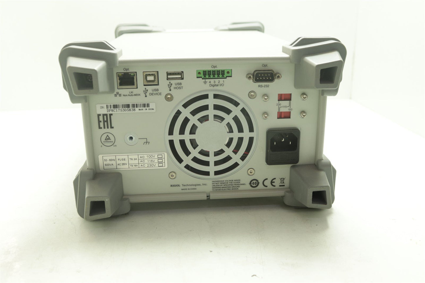 Rigol DP832 DC power supply with three output channels