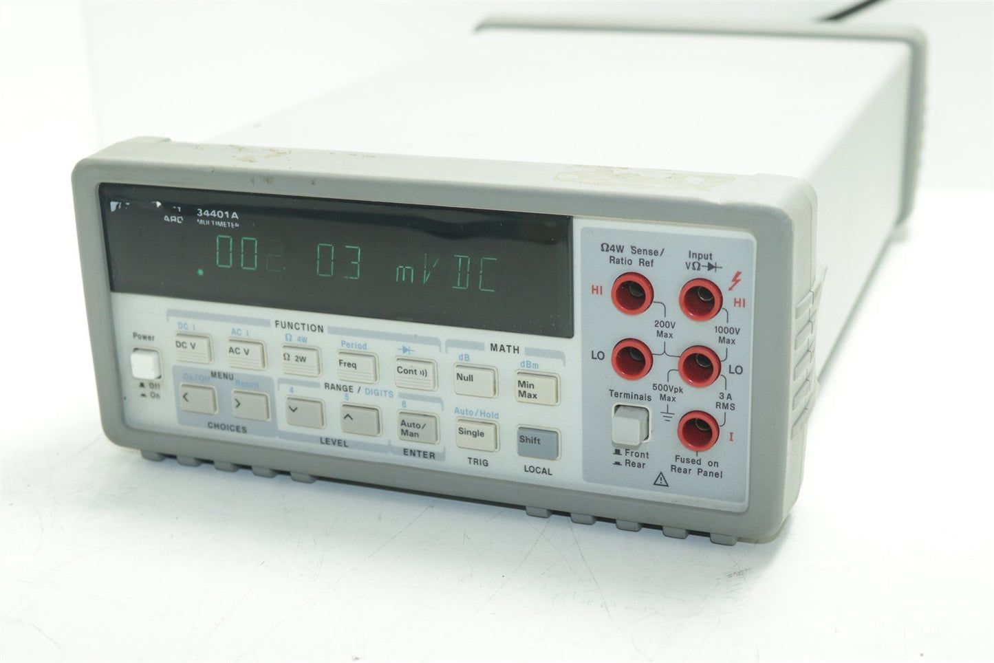 Hp Agilent 34401A 6½ Digit Multimeter Line 45-440 Hz 25VA Max 220V Tested