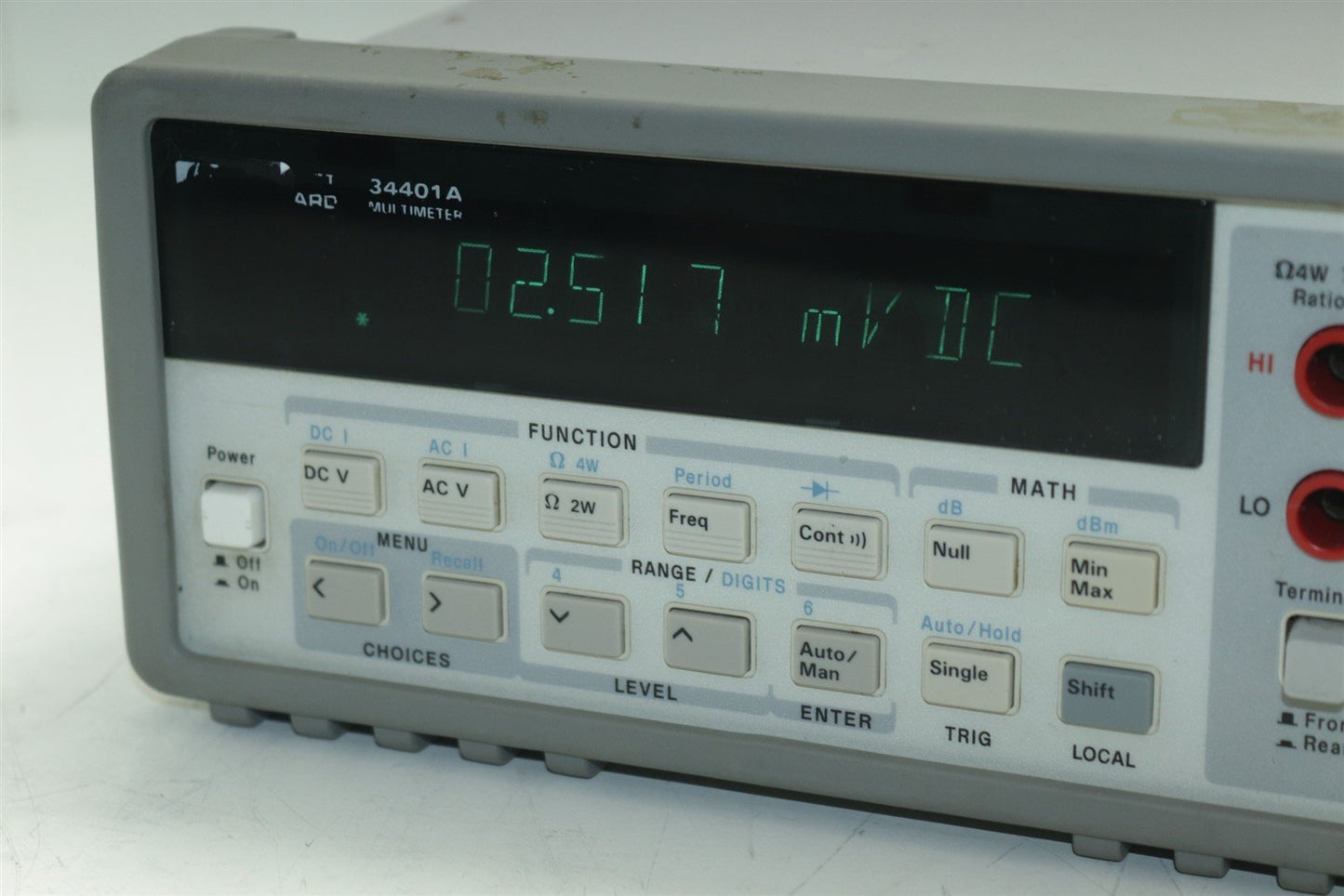 Hp Agilent 34401A 6½ Digit Multimeter Line 45-440 Hz 25VA Max 220V Tested