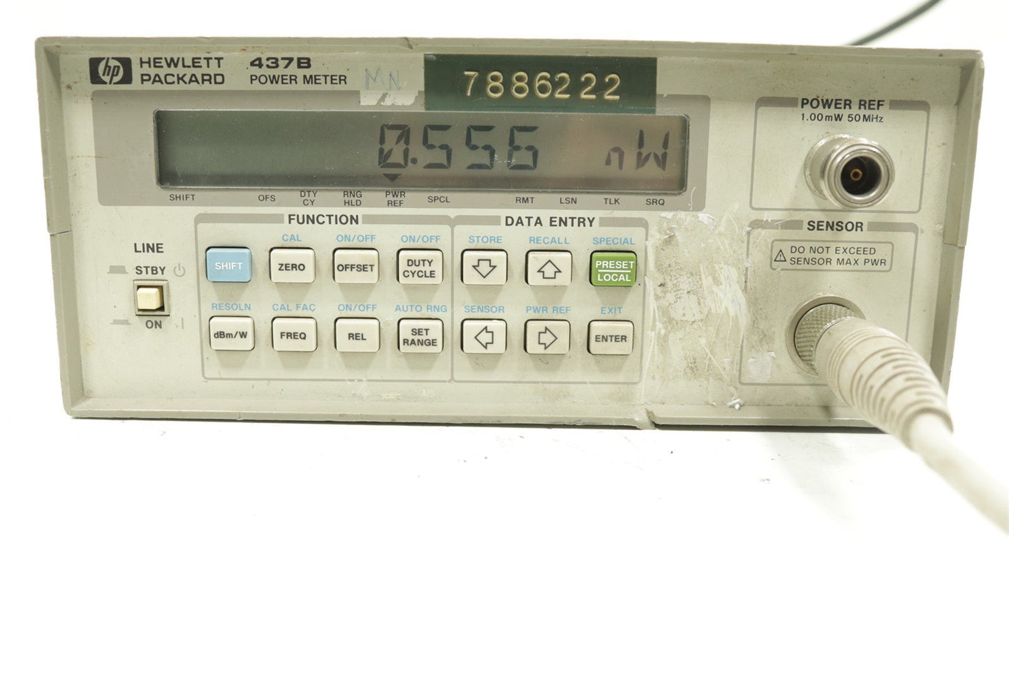 HP Keysight 437B RF Power Meter -70dBm to +44dBm 100kHz-110GHz Tested Calibrated