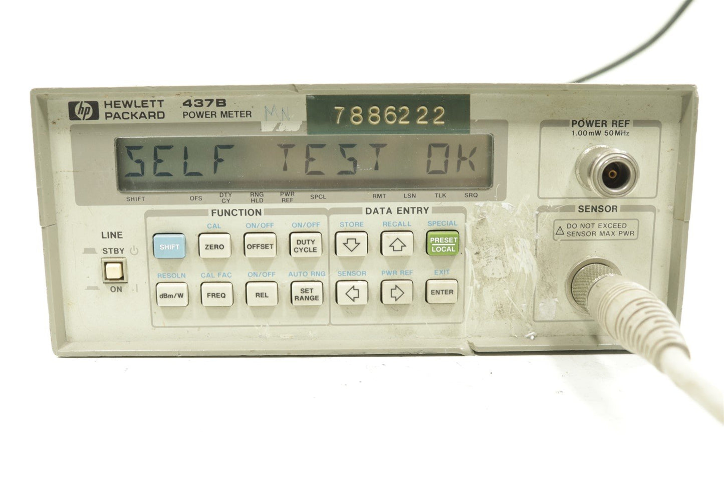 HP Keysight 437B RF Power Meter -70dBm to +44dBm 100kHz-110GHz Tested Calibrated
