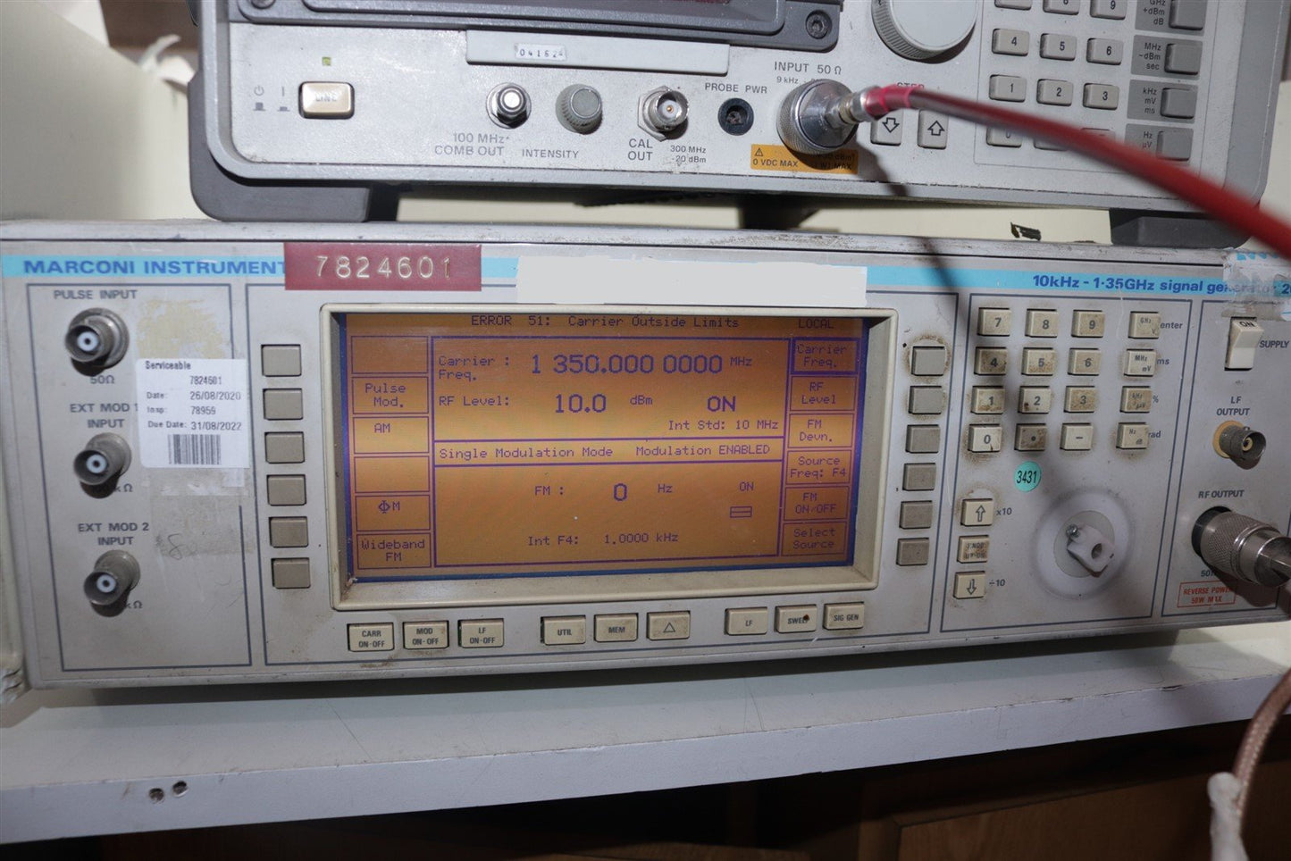 Marconi Instruments 2030/2032 Signal Generator 10kHz - 1.35GHz Epson Screen Assy