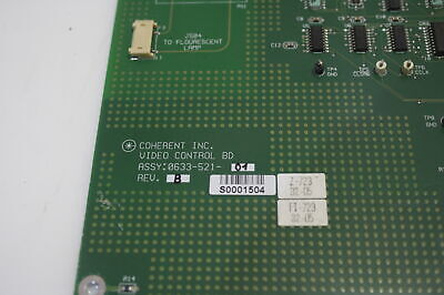 Lumenis Cohrent INC Video Control BD Board ASSY 0633 521 01